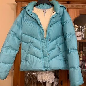 Nike - Women’s (M, 8-10) Aqua Blue Puffer Winter Jacket Coat